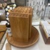 Large Knife Holder with Lazy Susan