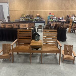 Outdoor Chairs with Attached Table